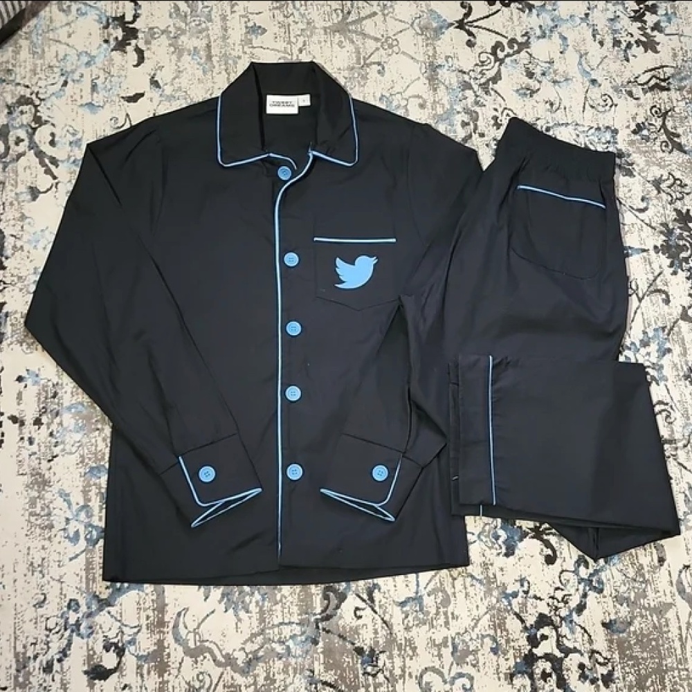 Twitter Adult Pajamas - Gift for former Employees (Medium)